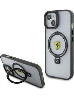 Ferrari FEHMP15SUSCAH iPhone 15 6.1 transparent hardcase Ring Stand 2023 Collection MagSafe - (FER000605-0)