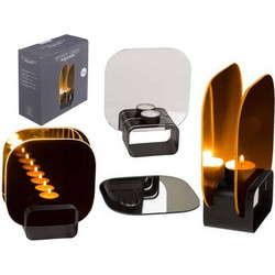 BLUE GIFTS ΘΗΚΗ ΡΕΣΩ ΜΑΥΡΟ ΓΥΑΛΙ INFINITY 21 Χ 8CM