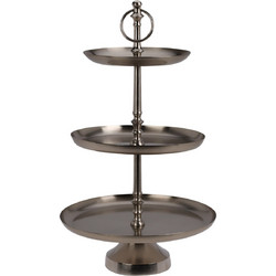 Εταζέρα Home & Styling με 3 επίπεδα και διαστάσεις 30x30x50cm - Silver A67101540