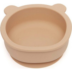 Petit Monkey Μπολ Σιλικόνης Bear Honey Peach