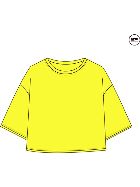 SPOT TEAM WOMEN T-SHIRT Λεμονί