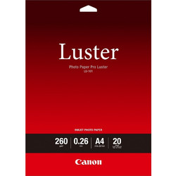 Canon LU-101 A 4 Photo Paper Pro Luster 260 g, 20 Sheets