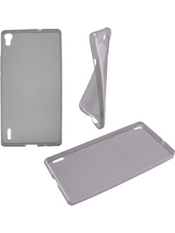 Idol 1991 Ultra Thin TPU Θήκη Transparent Grey (Huawei Ascend P7) 0.3mm