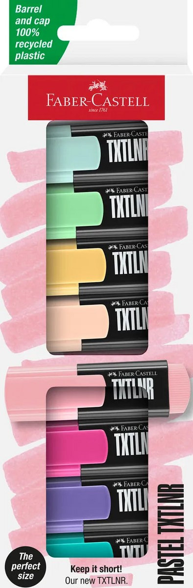 Faber Castell υπογραμμιστές σετ 8 παστέλ