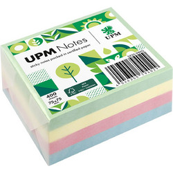 UPM Αυτοκόλλητα Χαρτάκια Pastel 75X75mm 400φύλλα