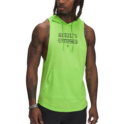 Under Armour Project Rock Wire Ανδρικό Αθλητικό T-Shirt με Κουκούλα Lime 1389986-362