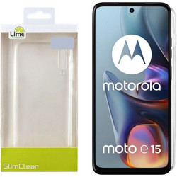 Lime Slimclear TPU Θήκη Διαφανής (Motorola Moto E15 6.67in)