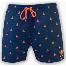 Sun Project Palm Ανδρικό Μαγιό Σορτς με Σχέδια Navy Μπλε SNP-BS-20-1020