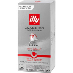 Illy Κάψουλες Espresso Lungo Classico Συμβατές με Μηχανή Nespresso 10τμχ