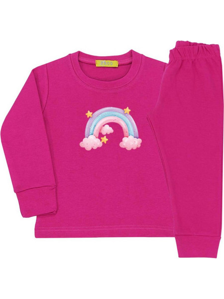 Πιτζάμα μπεμπέ μακό κορίτσι Prod-6770168-Fuchsia
