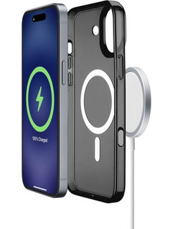 Θήκη Cellular Line Gloss Mag iPhone 16 MagSafe Black GLOSSMAGIPH16K
