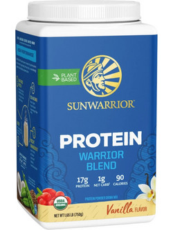 Sunwarrior Warrior Blend Vanilla Φυτική Πρωτεΐνη Γράμμωσης Χωρίς Λακτόζη & Γλουτένη 750gr