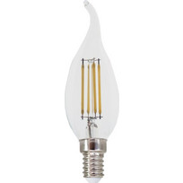 LED Λάμπα E14 Filament 5W Dimmable Φλόγα Diolamp 360 690lm 4000K - FLAM5NWTIPDIM