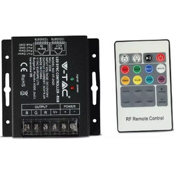 LED Controller με Τηλεχειριστήριο RF για Ταινίες RGB 288W/576W V-TAC 3339