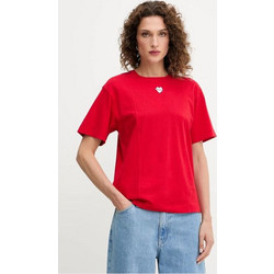 PINKO T-shirt με κέντημα καρδιάς 105665A2IB RA1