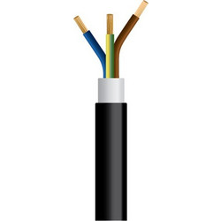 ΚΑΛΩΔΙΟ NYY J1VV-U 3X4mm² ΜΑΥΡΟ (750m/Drum) EUROLAMP - 150-14704