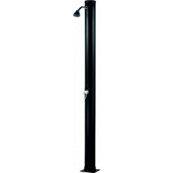 Inter Ceramic Ντουζιέρα Κήπου Ηλιακή Μαύρη Inter Ceramic 2163mm O110mm 18L