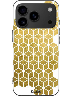 Gold Cubes Θήκη Κινητού Σχέδιο 50038 - iPhone, iPhone 17 Pro, Soft TPU Case