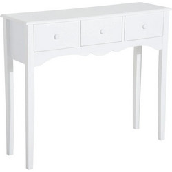 Ξύλινη Κονσόλα με 3 Συρτάρια 100 x 32 x 85 cm HOMCOM 833-313