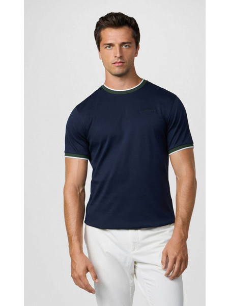 Hackett ανδρικό T-shirt με λογότυπο Classic Fit - HM5000036 Μπλε Σκούρο