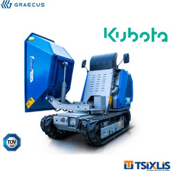 Μεταφορικό Καρότσι Dumper AGRIMAC 800kg GRAECUS H800S PRO Με Υδραυλική Πλευρική Εκκένωση & Κινητήρα KUBOTA 14hp