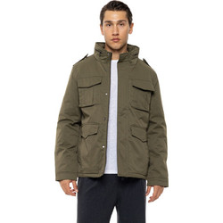 Biston Ανδρικό Μπουφάν Χειμωνιάτικο Puffer Χακί 54-201-068