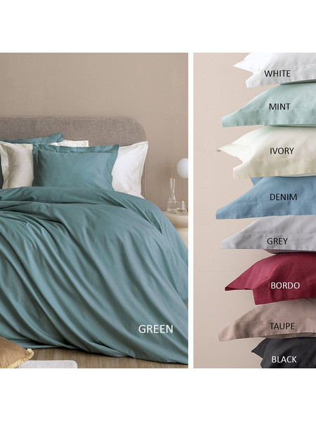 Palamaiki Σετ Σεντόνια Υπέρδιπλα 240x270 Posh Sateen Green