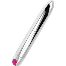 Ohmama Rechargeable Vibrator 10 Speeds Δονητής Bullet 18.5cm Ασημί
