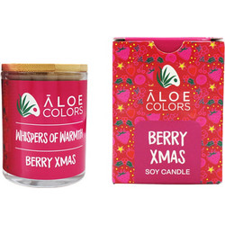 Aloe Colors Berry Xmas Scented Soy Candle 150gr