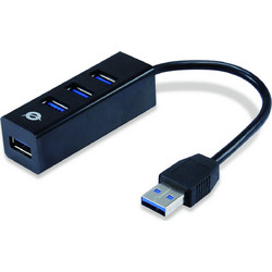Conceptronic HUBBIES04B USB Hub 3.0 USB-A με 4 Θύρες USB-A