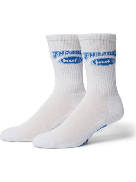 HUF X THRASHER LOGO CREW SOCKS