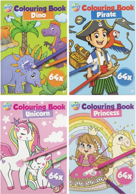 ΒΙΒΛΙΑ ΖΩΓΡΑΦΙΚΗΣ COLOURING MOXY Α5 4 ΣΧΕΔΙΑ 64σελ