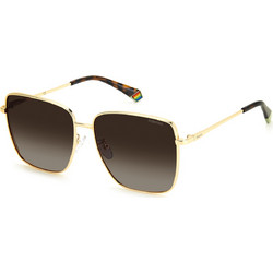 Polaroid Eyewear PLD6164/G/S 06J/LA Γυναικεία Γυαλιά Ηλίου Oversized Μεταλλικά Χρυσά με Καφέ Degradee Φακό