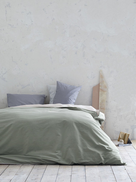Παπλωματοθήκη μονή 160x240 Camel Beige/Sage Green "Nima Home"