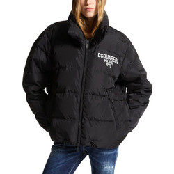 Dsquared2 Γυναικείο Μπουφάν Χειμωνιάτικο Puffer Κοντό Μαύρο S75AM0997S53817-900