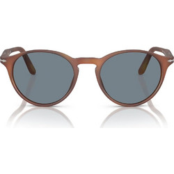 Persol PO3092SM 9006/56 Ανδρικά Γυαλιά Ηλίου Οβάλ Κοκάλινα Ταρταρούγα με Μπλε Polarized Φακό