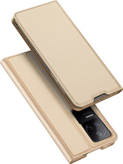 Dux Ducis Skin Pro Holster Cover Flip Cover for Xiaomi Poco F4 5G gold