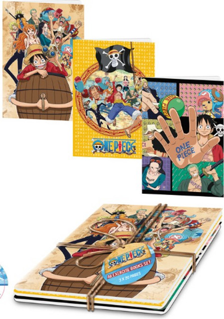 ONE PIECE - Set of 3 Excercice Book