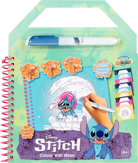 Disney Stitch Magic water painting book 6 Τεμ