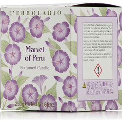 L'Erbolario Marvel of Peru Perfumed Candle (250gr) - Αρωματικό Κερί με Λουλουδένιες & Βανιλένιες Νότες