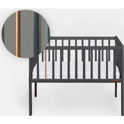 Woodies Ξύλινο λίκνο Stardust Anthracite 0+