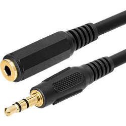 Καλώδιο Προέκτασης Ήχου Sound Cable Stereo 2.5m Extension 3.5m Jack 3pin Male-Female Gold FTT16-013