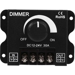 VenCore VenCore 6613-10004 - Dimmer 12-24V 360-720W with Knob Button - Επιτοιχιο Εξωτερικό LED Dimmer Ροοστάτης με Ποτενσιόμετρο 12 Volt 360 Watt & 24 Volt 720 Watt Μέγιστο Φορτίο