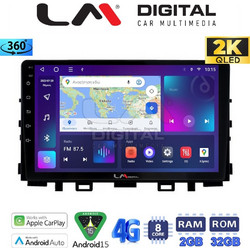LM Digital ZB8625 Ηχοσύστημα Αυτοκινήτου με Οθόνη Αφής 2DIN USB Bluetooth & GPS