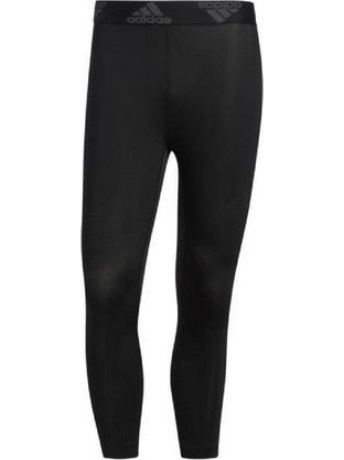 Adidas Techfit 3-Stripes Ανδρικό Κολάν 3/4 Μαύρο GL0457