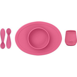 Ezpz Βρεφικό Σετ Φαγητού Σιλικόνης Tiny Pink 4τμχ