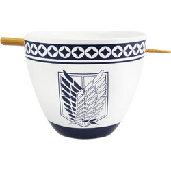 Σετ Μπολ κεραμικό + Chopsticks ATTACK ON TITAN - Ramen Bowl with Chopstick 470ml - Emblem AOT3-BWL-3188