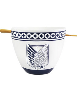 Σετ Μπολ κεραμικό + Chopsticks ATTACK ON TITAN - Ramen Bowl with Chopstick 470ml - Emblem AOT3-BWL-3188