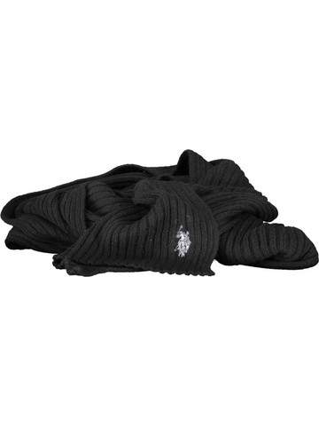 US POLO ASSN. MEN'S BLACK SCARF Μαύρο