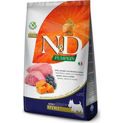 Farmina N&D Pumpkin Grain Free Mini Adult with Lamb, Pumpkin & Blueberry 7kg
